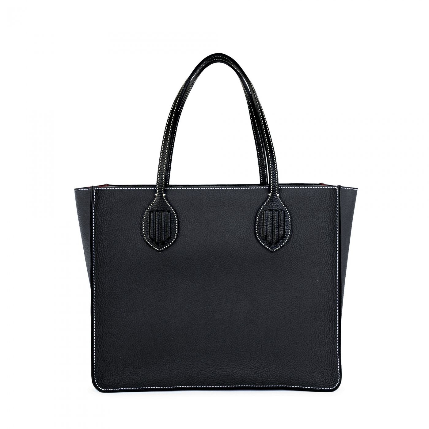 Made in FRANCE Ternes Luxury Tote Bag in Black Calfskin Leather by Ano - La  Perfection Louis